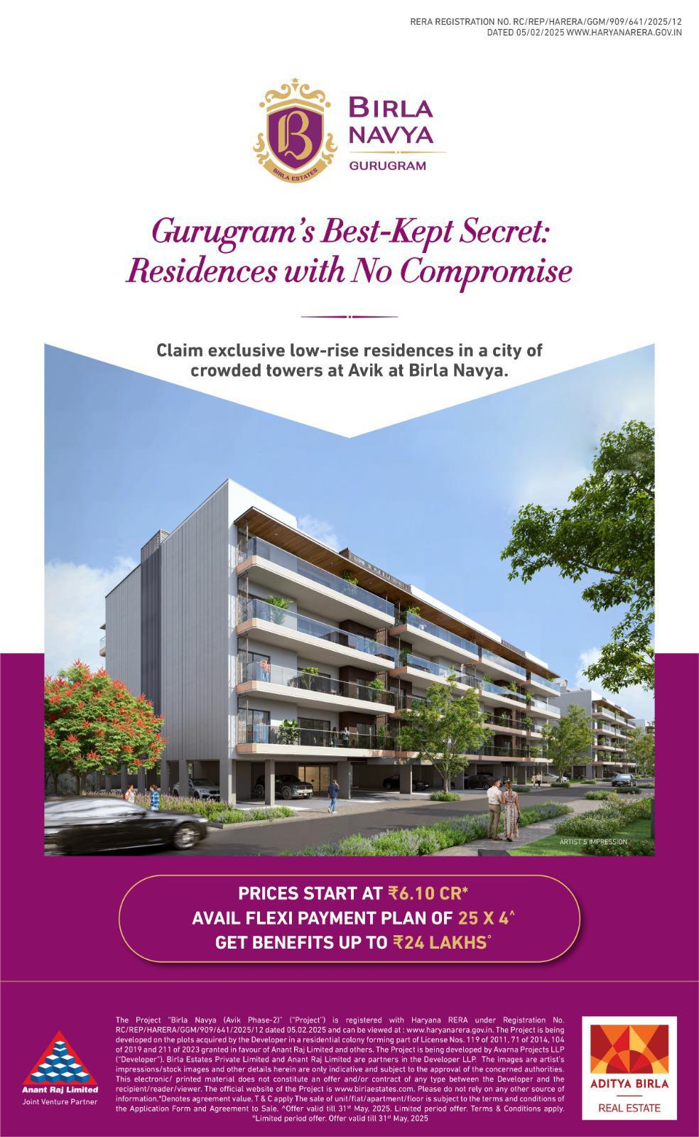 Discover Luxury at Birla Navya, Gurugram by Aditya Birla with Prices Starting at ₹6.10 Cr Update