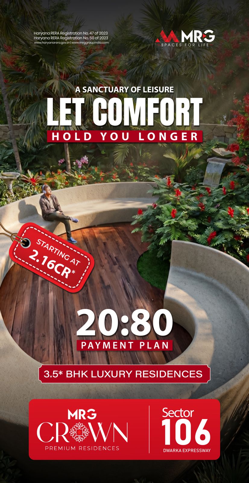 Discover Premium Living at MRG Crown || Experience Luxury at Sector 106 || Secure Your 3.5 BHK Now Update