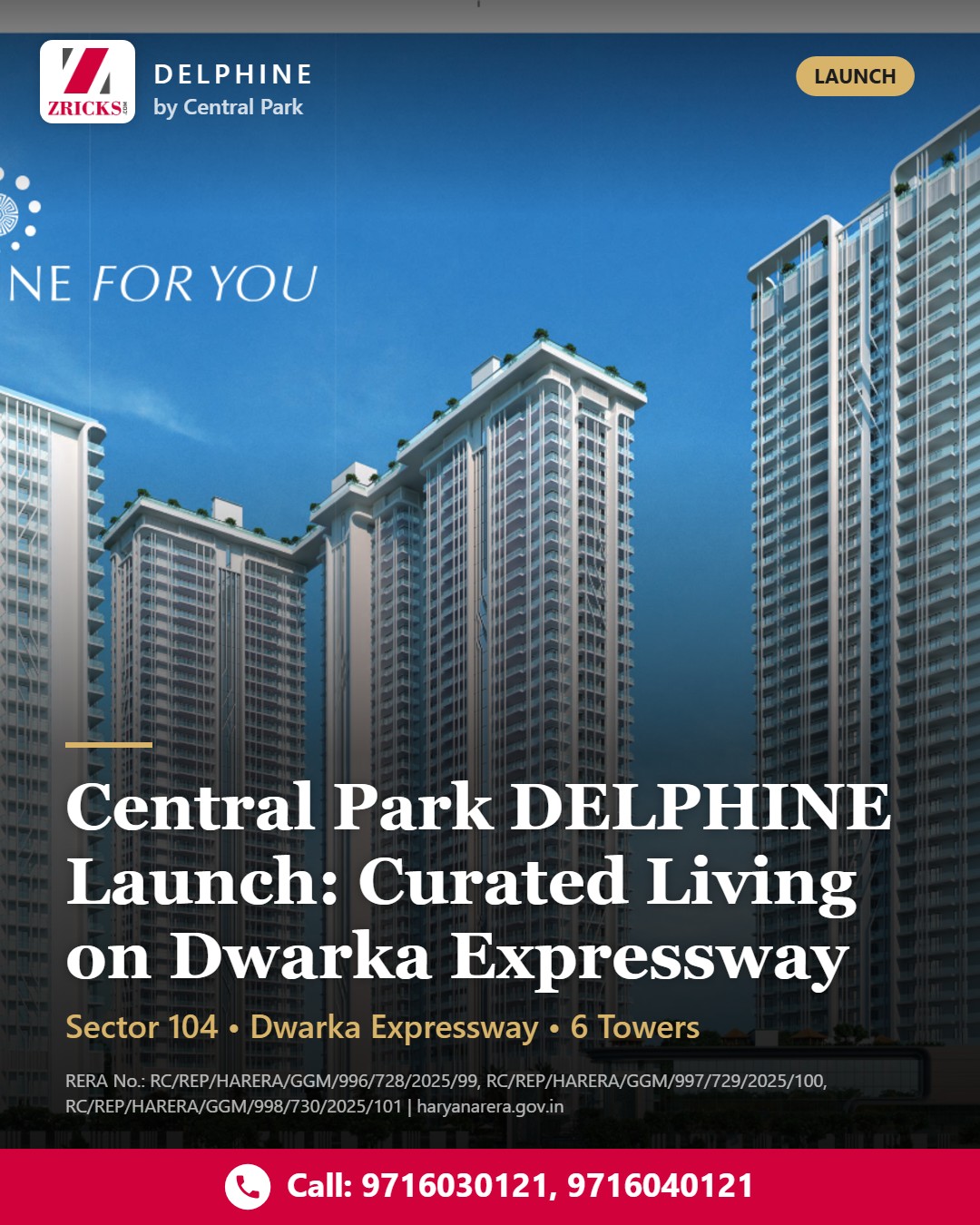 Central Park DELPHINE Launch: Curated Living on Dwarka Expressway Update