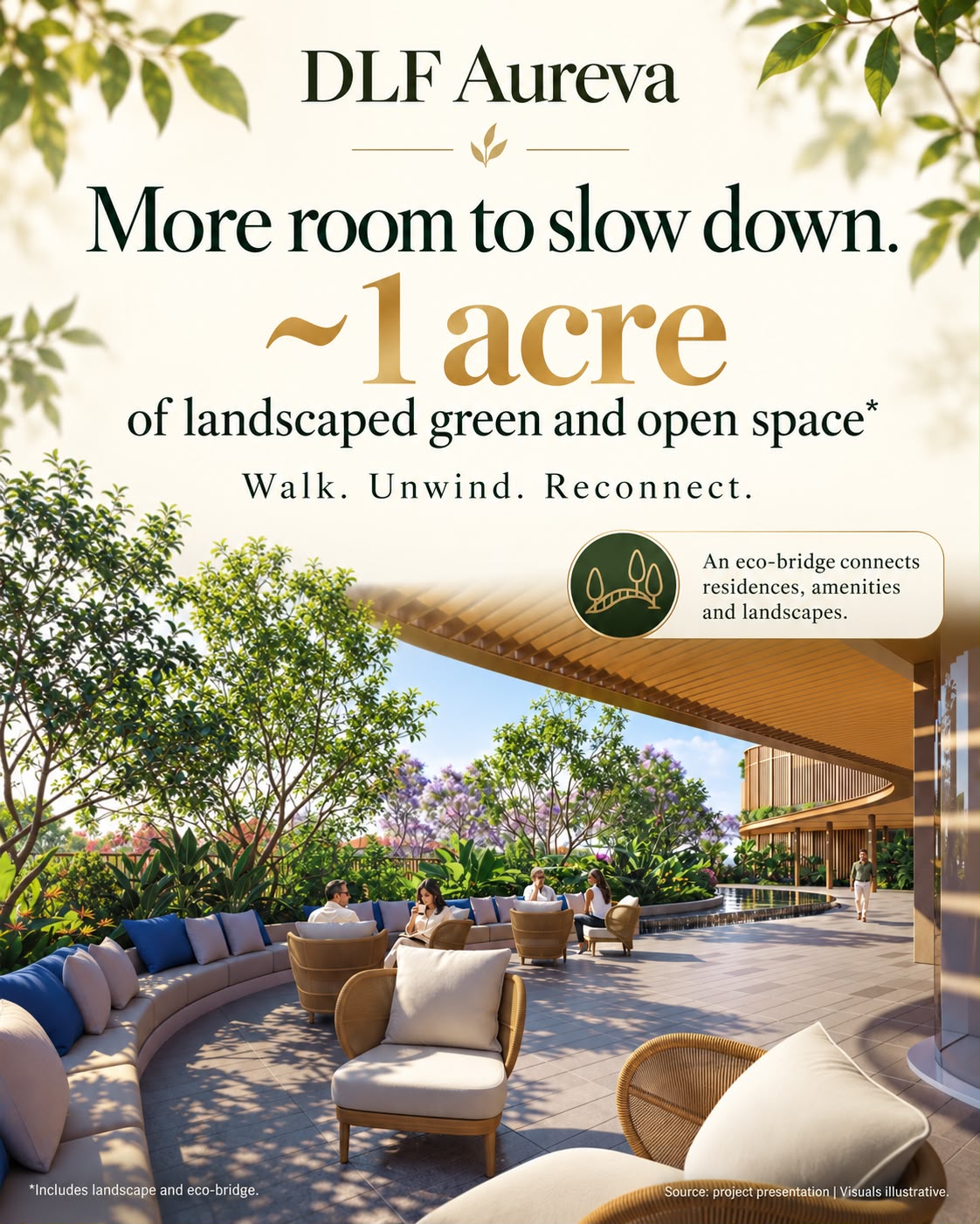 Experience Spacious Living at DLF Aureva || Discover 1 Acre of Green at DLF Aureva || Unwind in Nature with DLF Aureva Update