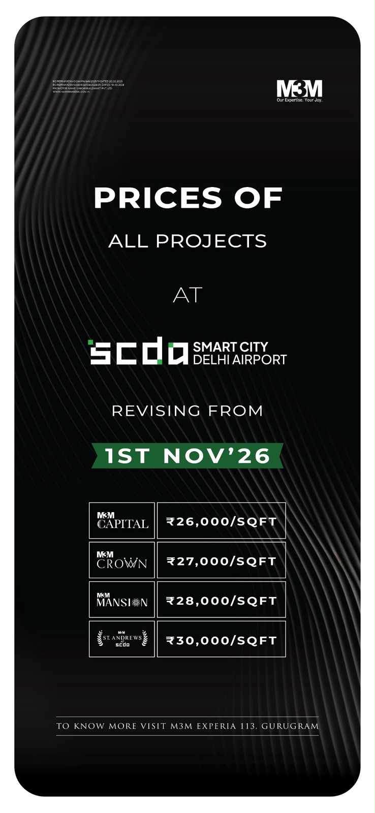 Upcoming Price Revision Alert - M3M Smart City Delhi Airport || Act Now, Price Change at M3M Projects || Secure Your Deal Before Nov 1st photo 1