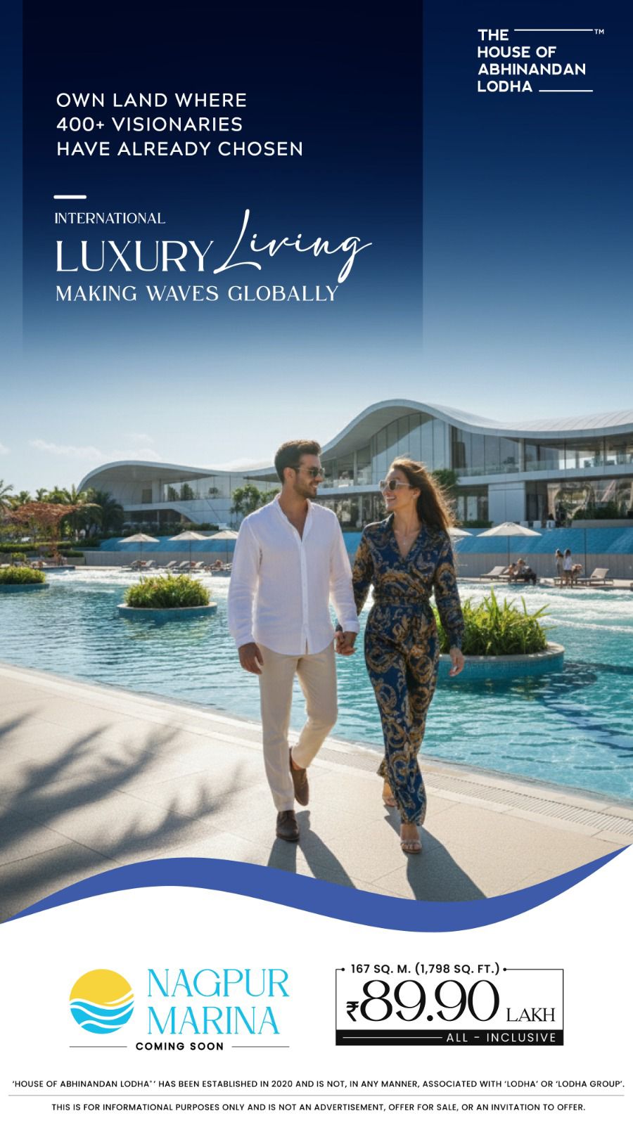 Own Luxury Villa Land at Nagpur Marina, ₹89.90 Lakh, The House of Abhinandan Lodha, Nagpur Update