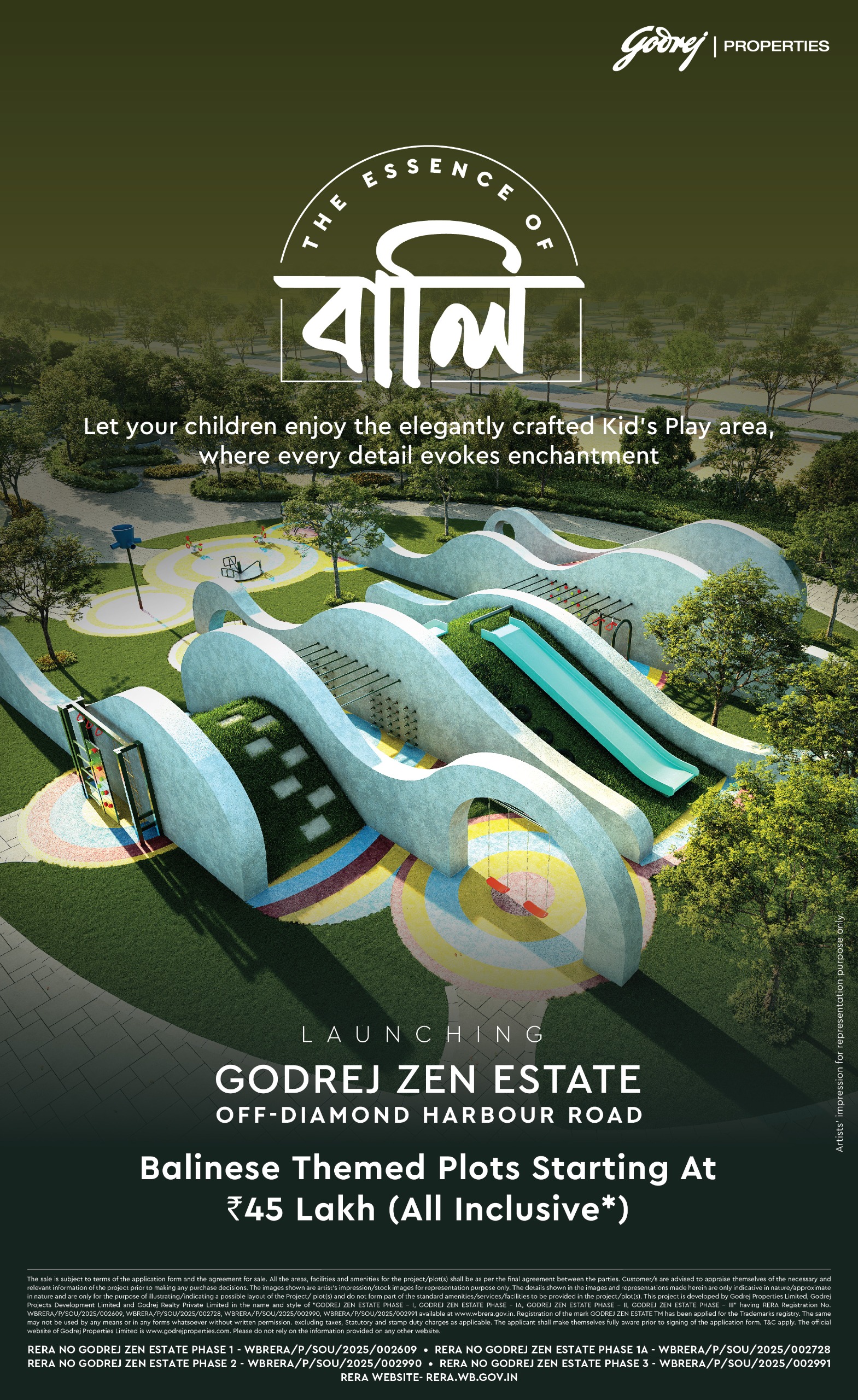 Discover Godrej Zen Estate: Balinese Themed Plots Off-Diamond Harbour Road Starting at ₹45 Lakh Update