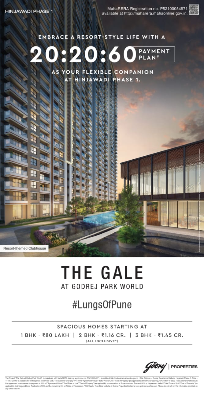 Discover Resort-Style Living at The Gale, Godrej Park World, Hinjawadi Phase 1 Update