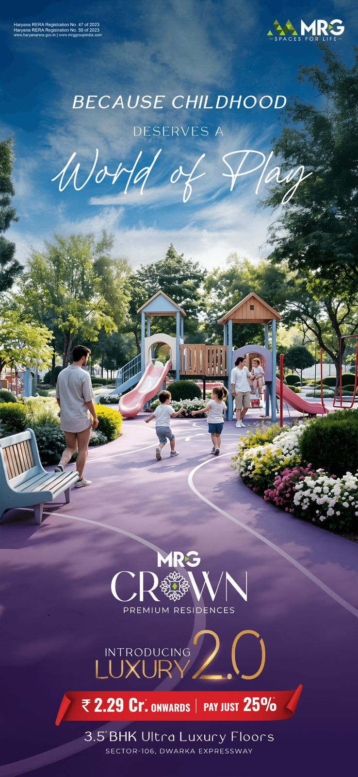 Discover Luxury Living at MRG Crown, Starting at ₹2.29 Cr in Dwarka Expressway Update