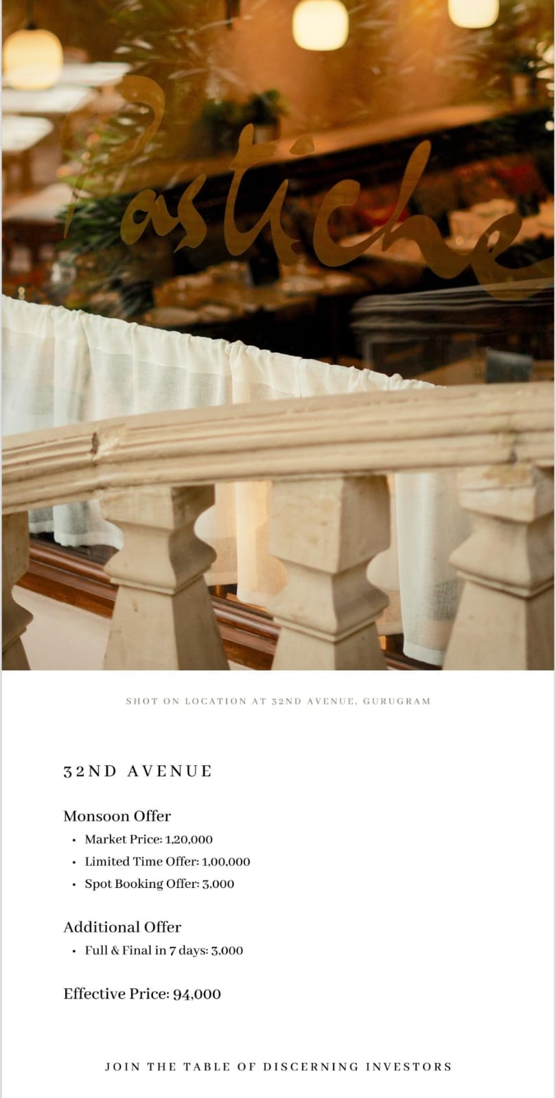 Exclusive Offers at 32nd Avenue, Gurugram, Price Starting at 94,000 Update