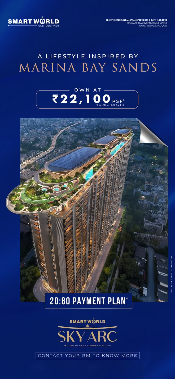 Discover Luxury at Marina Bay Sands-Inspired Skyarc || Own at ₹22,100 PSF Today! || Secure Your Space with a 20:80 Payment Plan Update