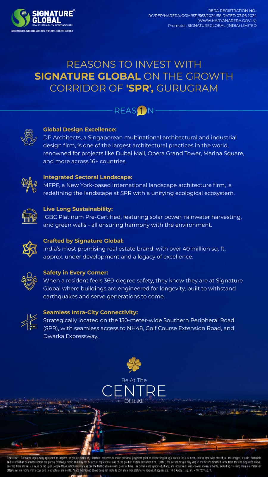 Invest with Signature Global at SPR, Gurugram - Enquire Now! Update