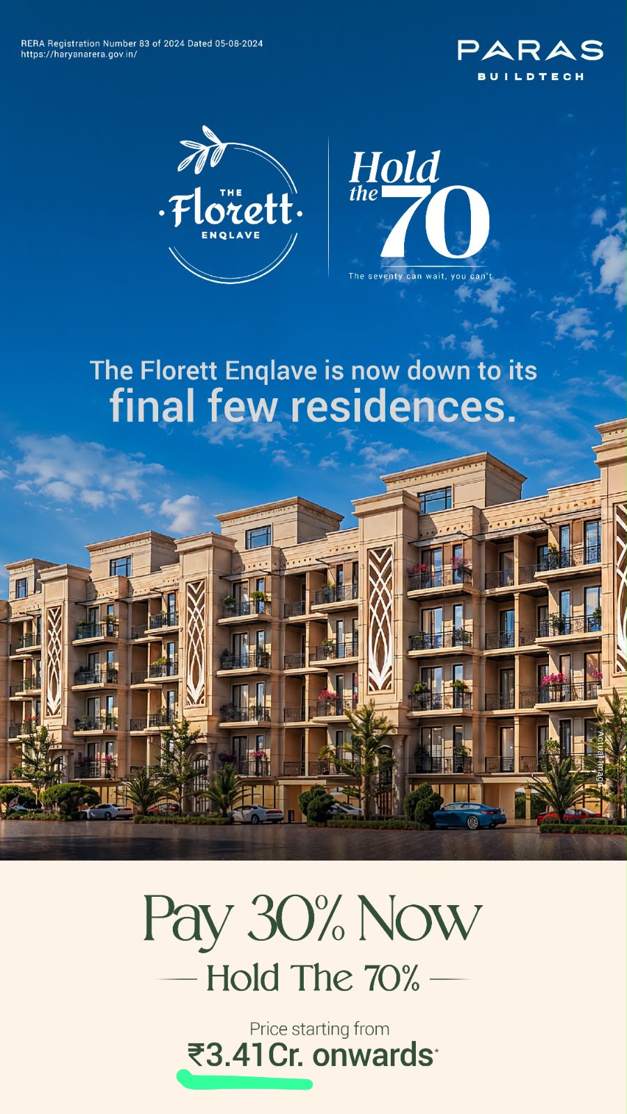 Secure Your Spot at The Florett Enclave || Limited Units Available at Paras Buildtech || Reserve Your Luxury Home in Sector 59 Update