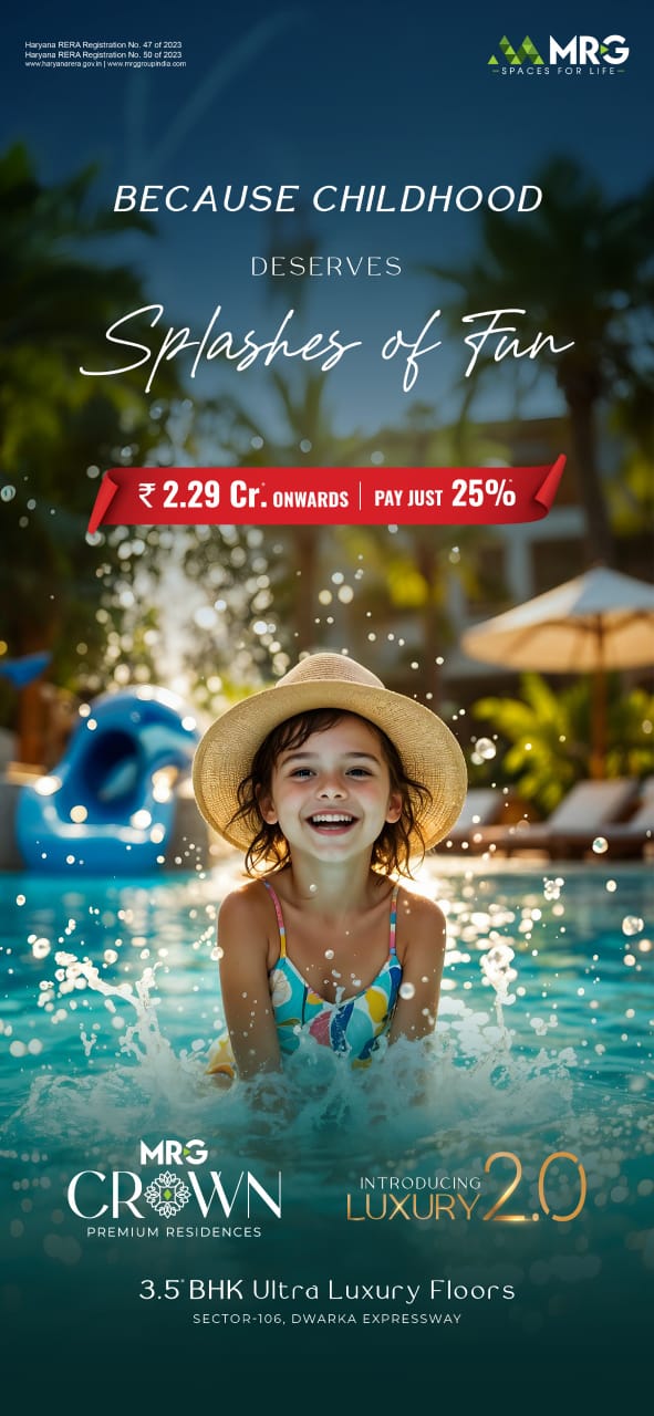 Discover MRG Crown Luxury Residences in Sector-106, Dwarka Expressway, Starting at ₹2.29 Cr* Update