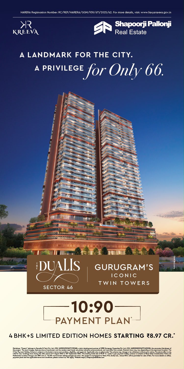 Discover The Dualis at Sector 46 || Luxurious 4 BHK+S Homes in Gurugram || Exclusive 10:90 Payment Plan for The Dualis Update