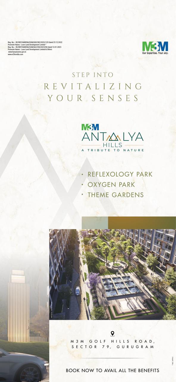 Explore M3M Antalya Hills, Sector 79, Gurugram - A Tribute to Nature Update