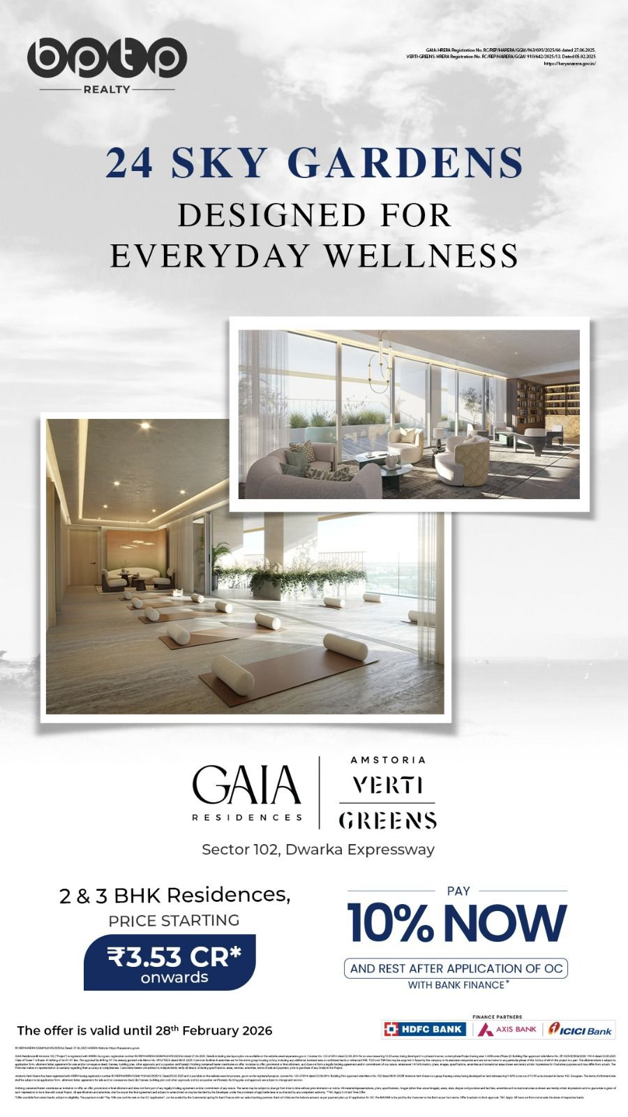 Discover Wellness at BPTP GAIA Residences & Amstoria Verti-Greens, Sector 102 Gurugram, Starting at ₹3.53 Cr Update