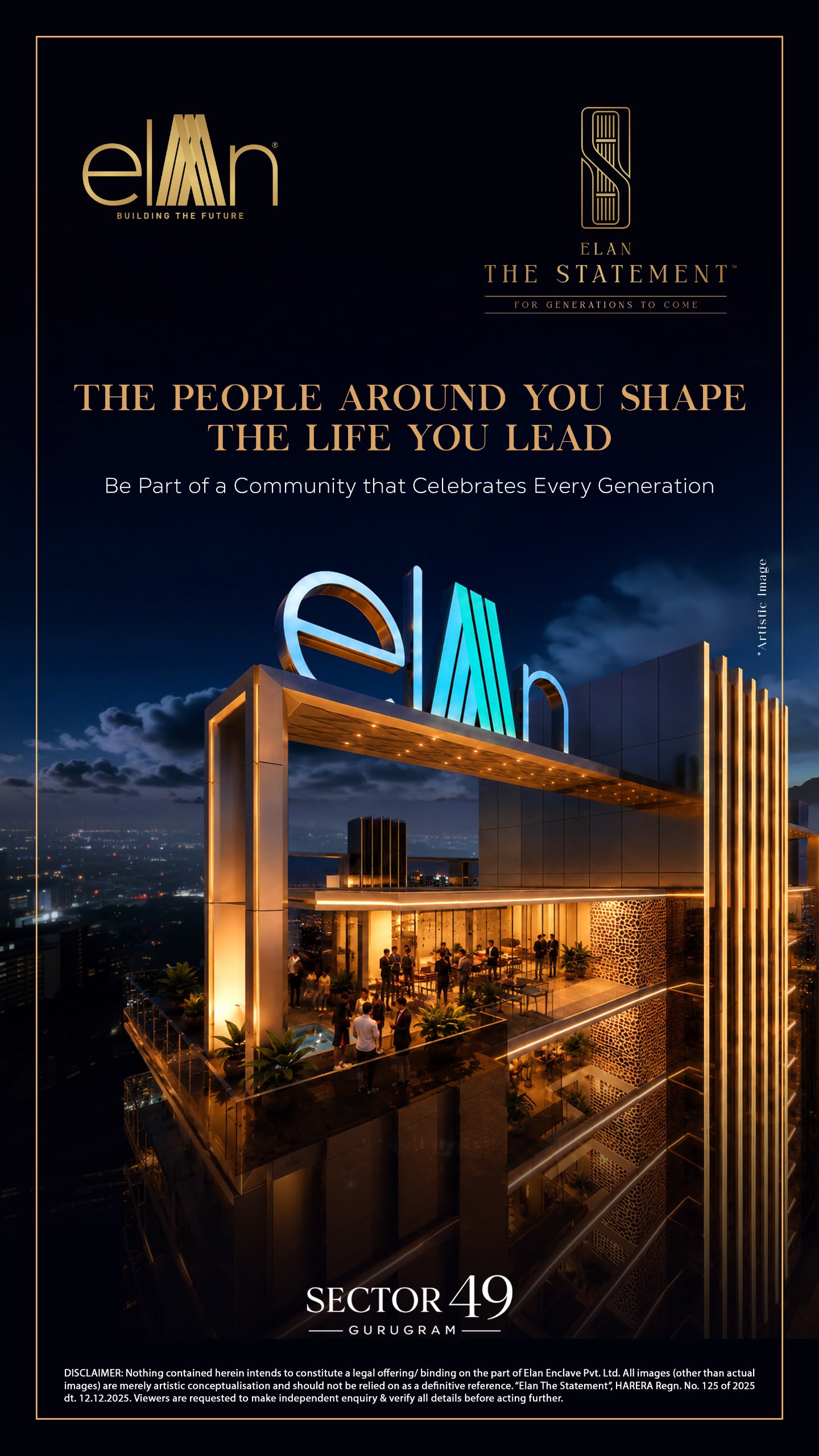 Join Elan The Statement in Sector 49! || Discover Community Living at Elan The Statement || Be Part of Elan The Statement, Gurugram Update