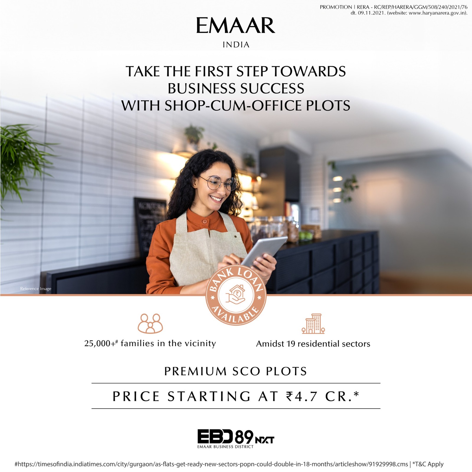 "Emaar India Introduces Premium SCO Plots at EBD89, The New Business Landmark" Update