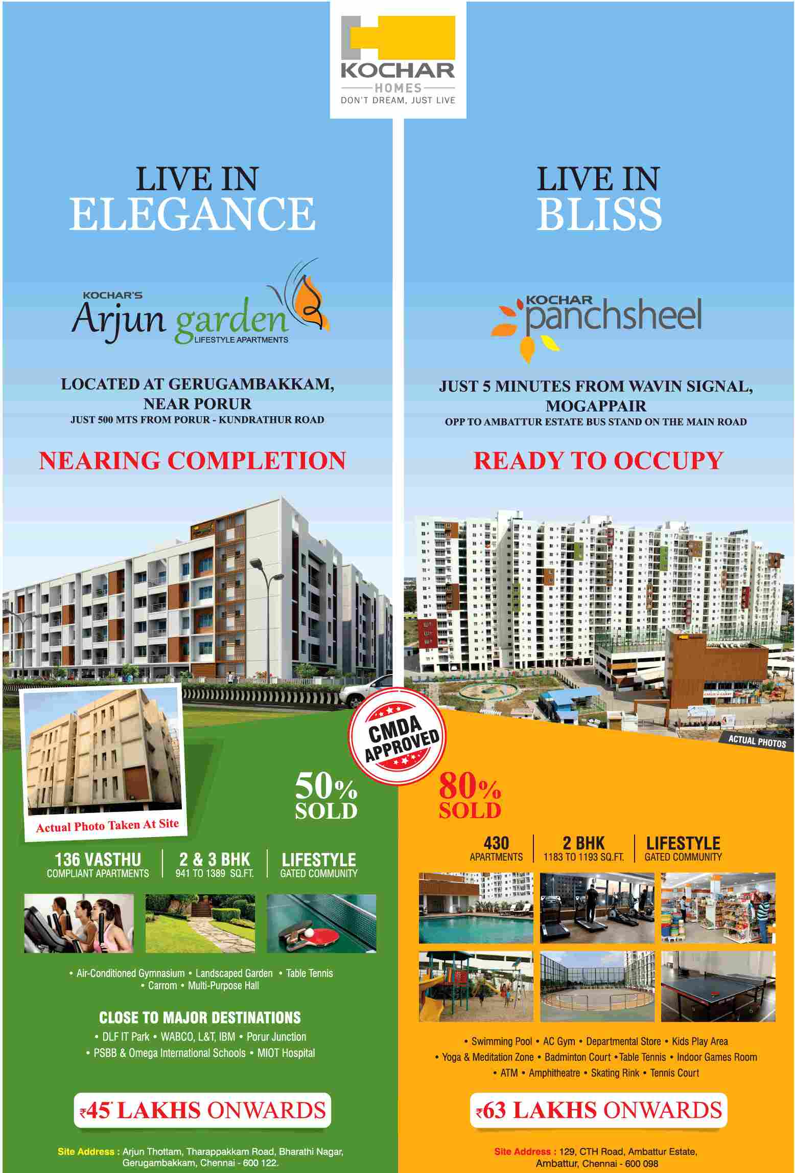 Invest at Kochar Homes in Chennai Update