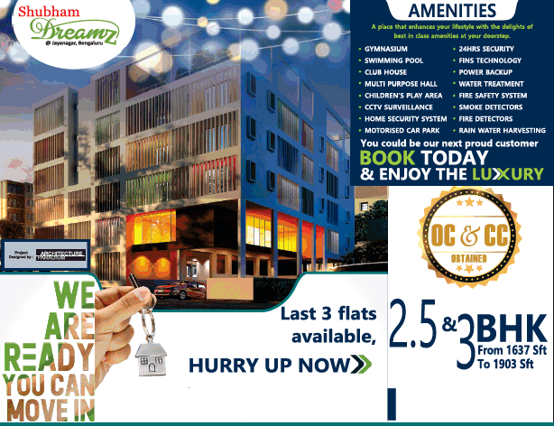 Last 3 flats available at Shubham Dreamz, Bangalore Update