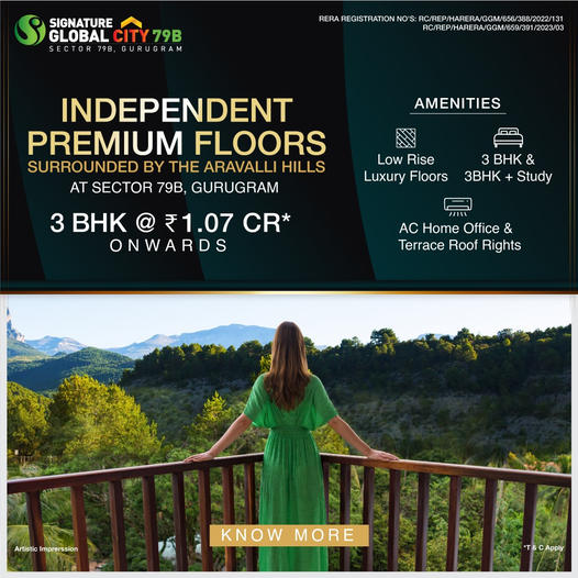 Witness our amazing newly launched at Signature Global City 79B, Gurgaon Update
