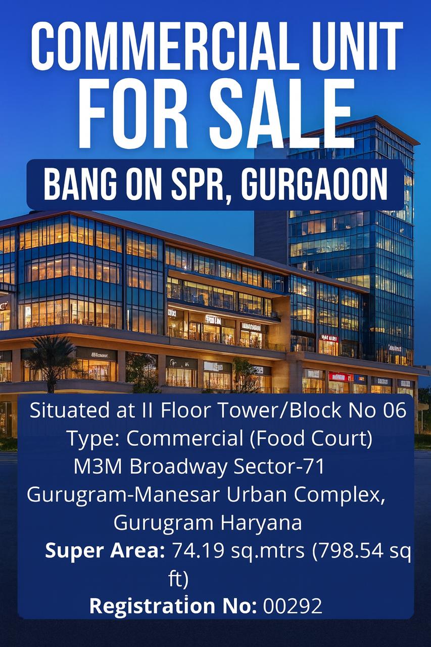 Explore Premium Commercial Space at M3M Broadway in Gurgaon Update