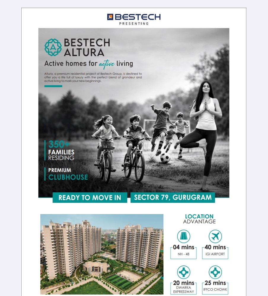 Move-In Ready Homes at Bestech Altura, Gurugram! || Experience Active Living at Bestech Altura Today! || Discover Your New Home at Bestech Altura, Sector 79 Update