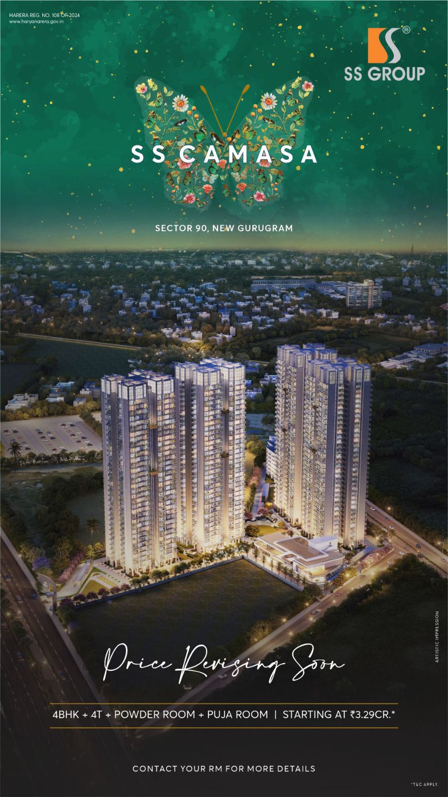 Discover Luxury Living at SS Camasa, Sector 90, Gurugram, Starting at ₹3.29 Cr Update