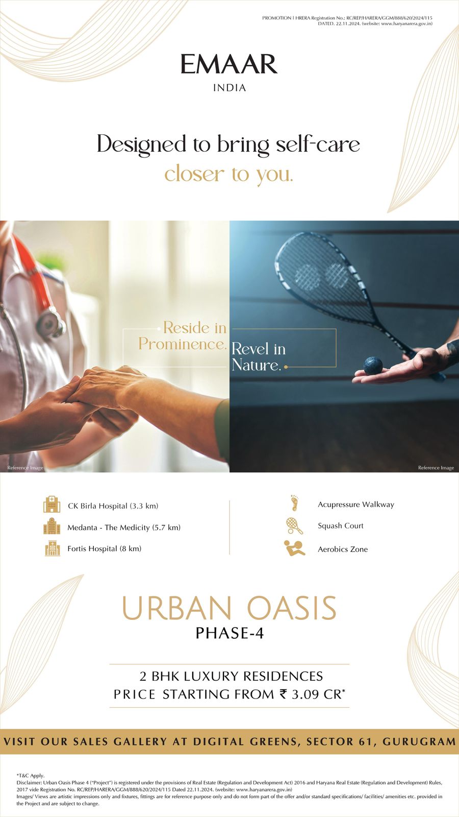 Discover Luxury at Urban Oasis, 2 BHK from ₹3.09 Cr at Emaar India Update