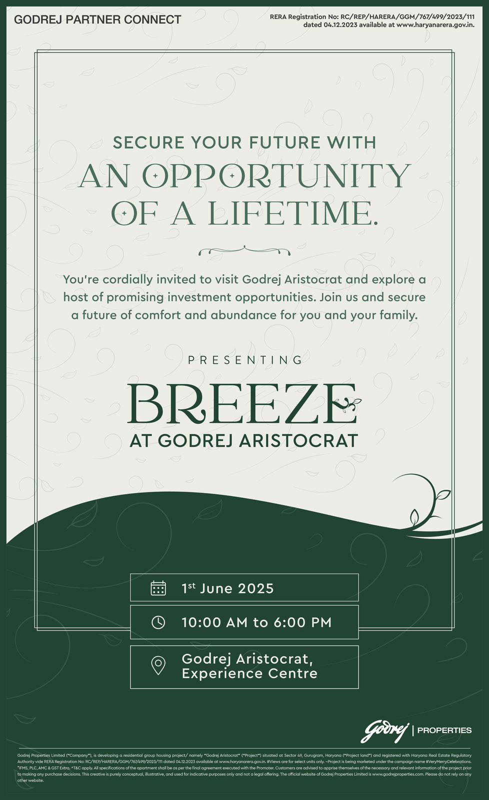 Discover Breeze at Godrej Aristocrat in Gurugram, 1st June 2025 Update