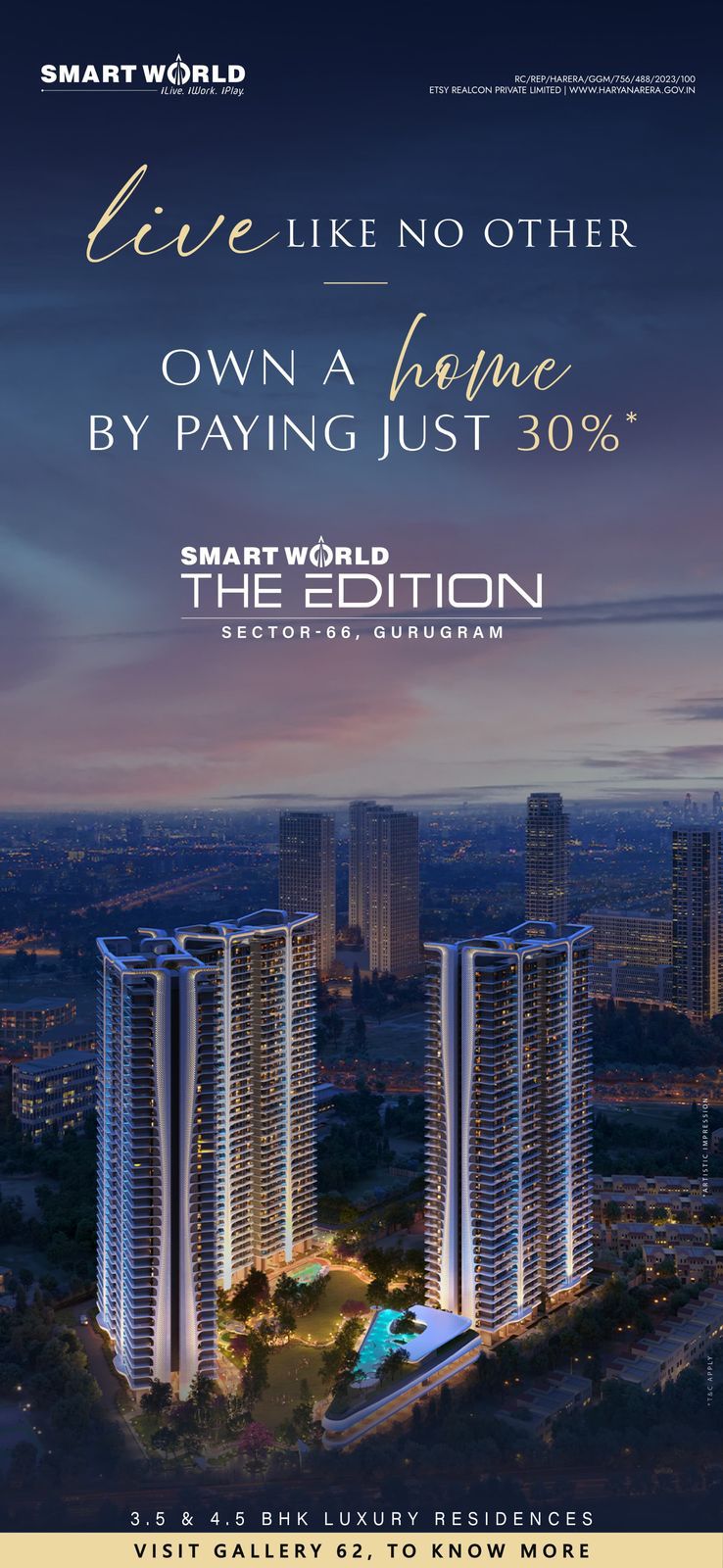 Own a Luxurious Home at Smart World The Edition, Gurugram Update