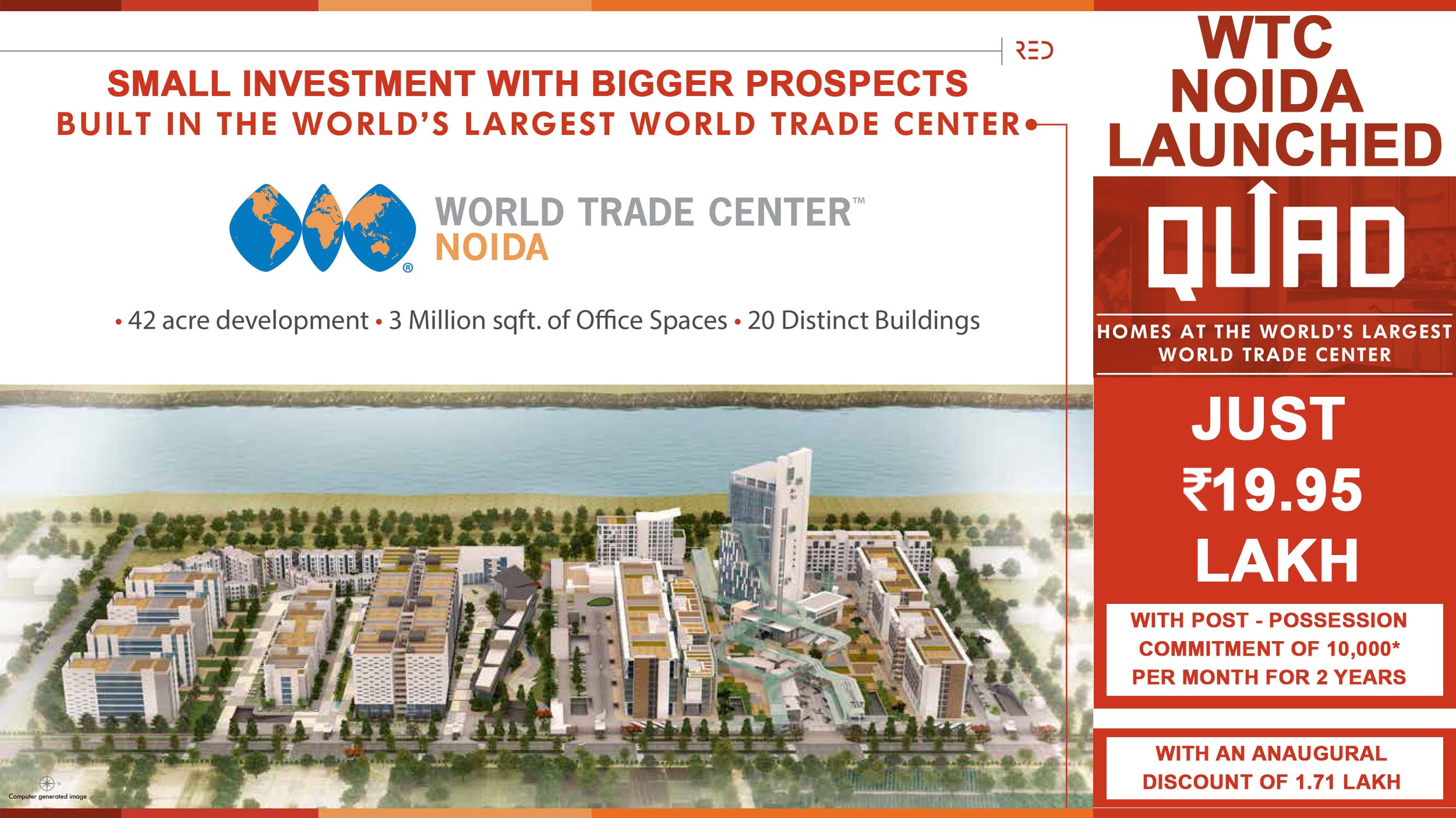 WTC Noida launched Quad homes at 19.25 Lakhs Update