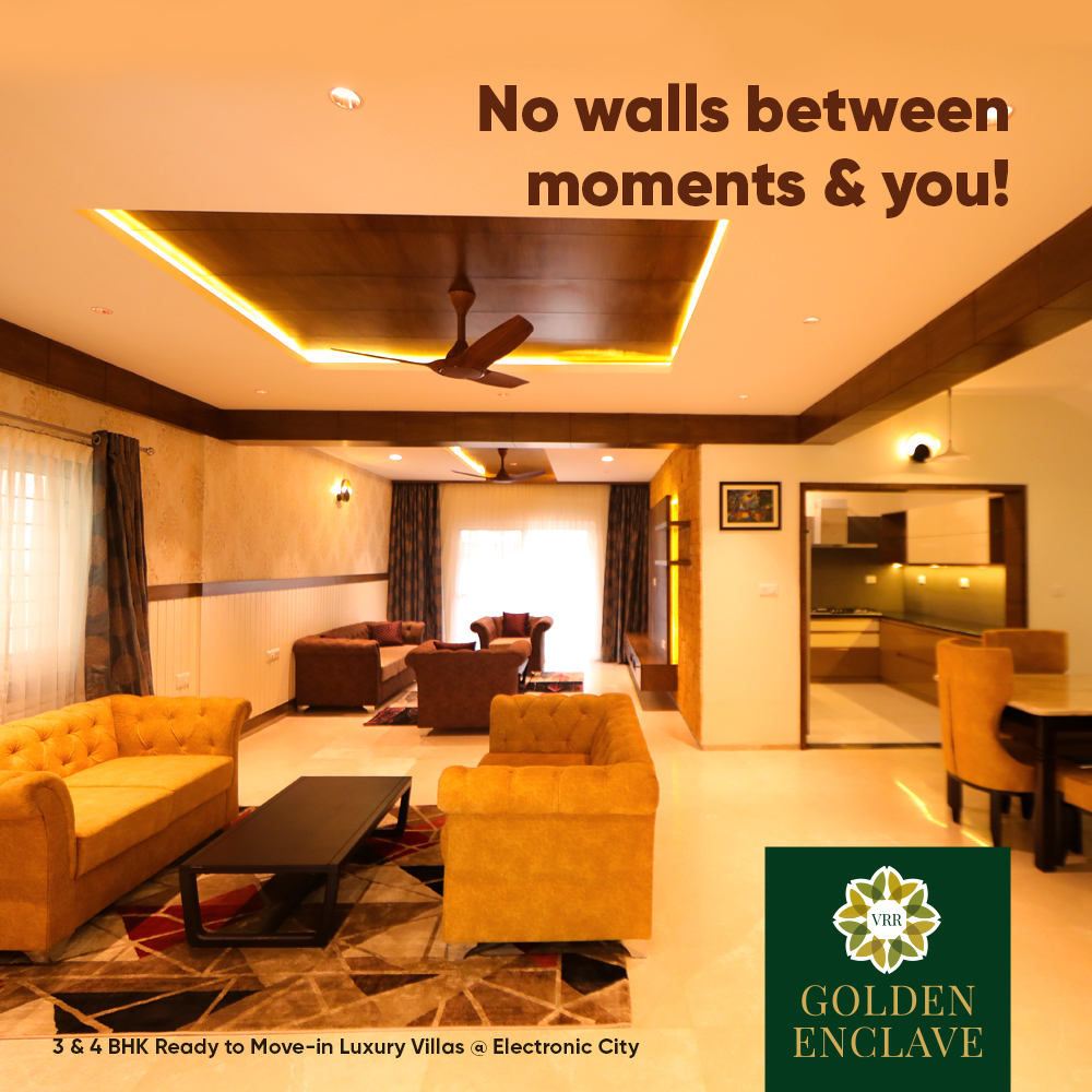 Book 3 & 4 BHK ready to move in luxury villas at VRR Golden Enclave in Electronic City, Bangalore Update