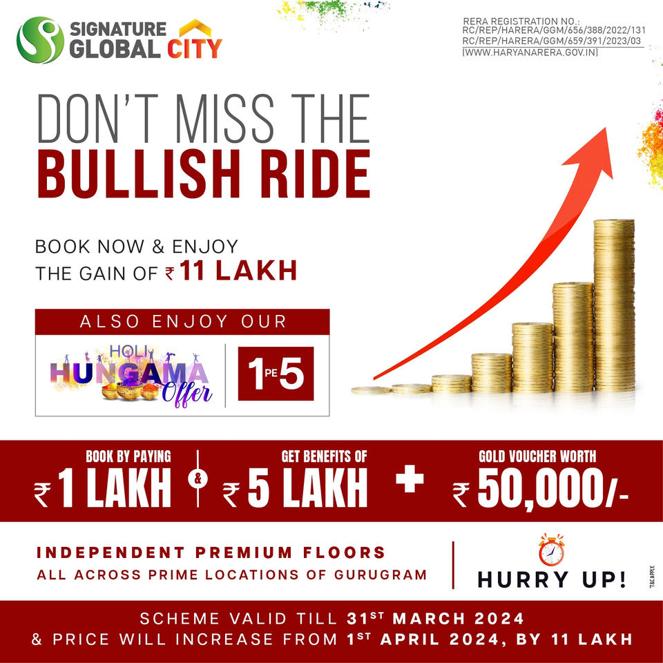 Experience Luxury Living at Signature Global City in Gurugram – Book Now to Unlock Exceptional Offers Update