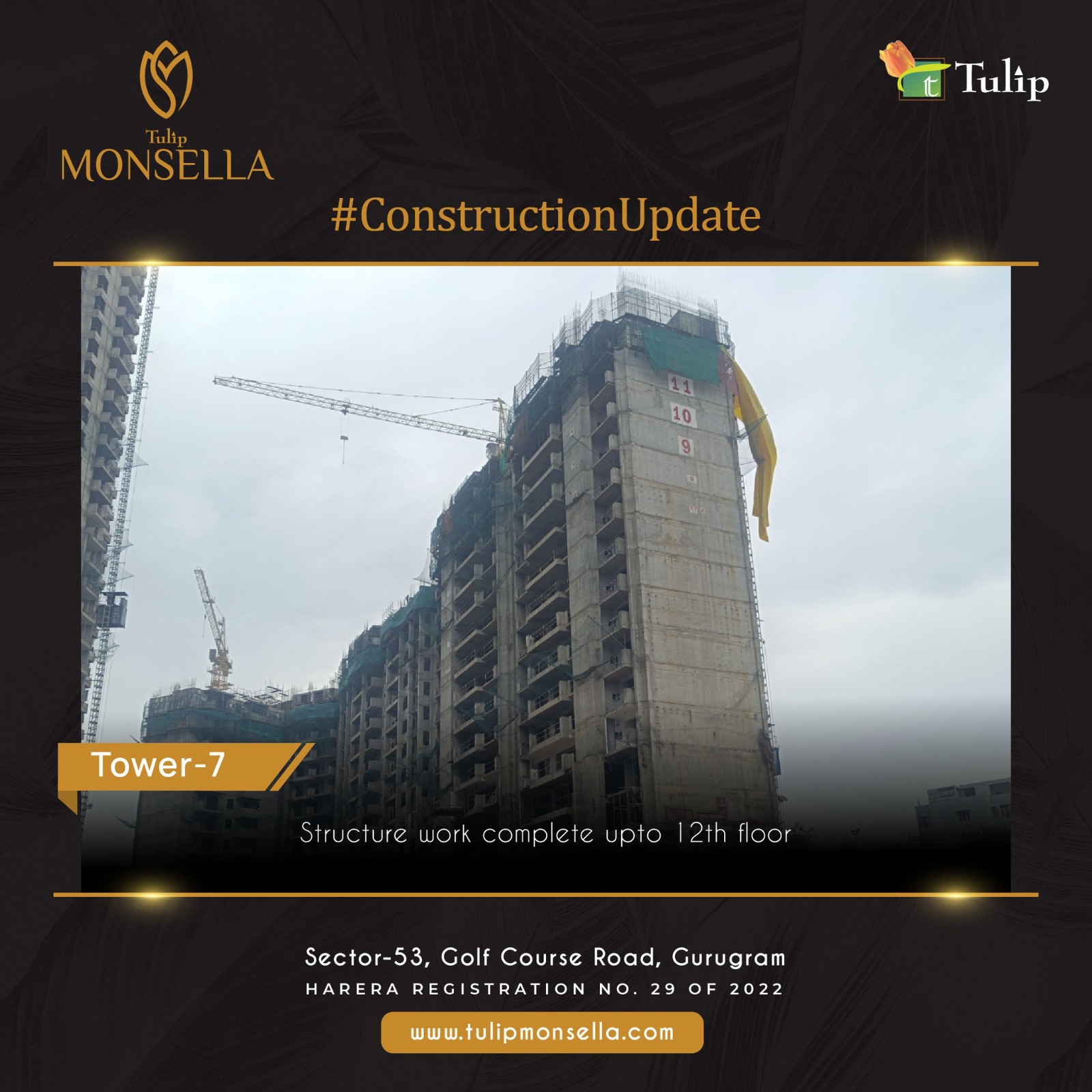 Tulip Monsella: Rising to New Heights in Sector-53, Golf Course Road, Gurugram Update