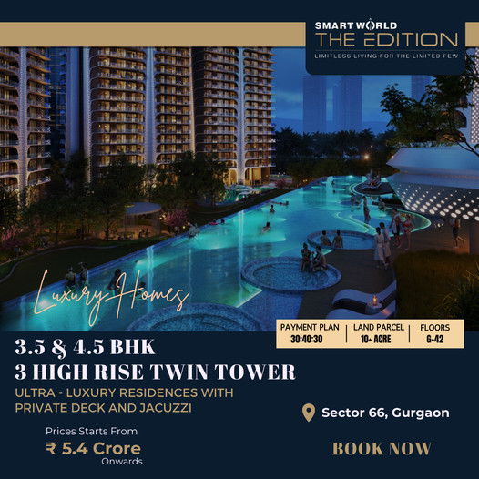 Smart World The Edition: Redefining Elegance in Sector 66, Gurgaon's Skyline Update
