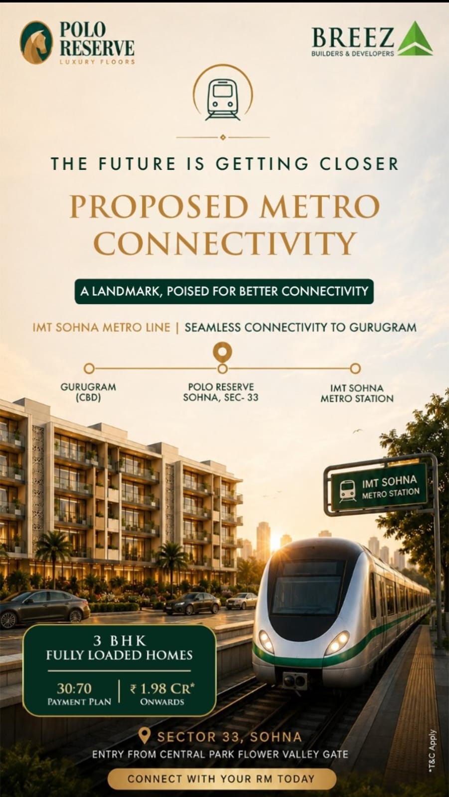 Discover Upcoming Metro Connectivity at Polo Reserve || Seamless Travel from Polo Reserve with Proposed Metro || Polo Reserve Sector 33: Future Connectivity Revealed Update