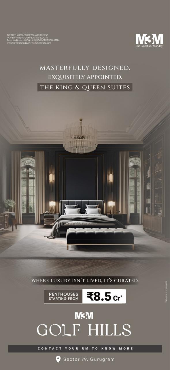 Discover Luxurious Living at M3M Golf Hills, Starting at ₹8.5 Cr in Sector 79, Gurugram Update