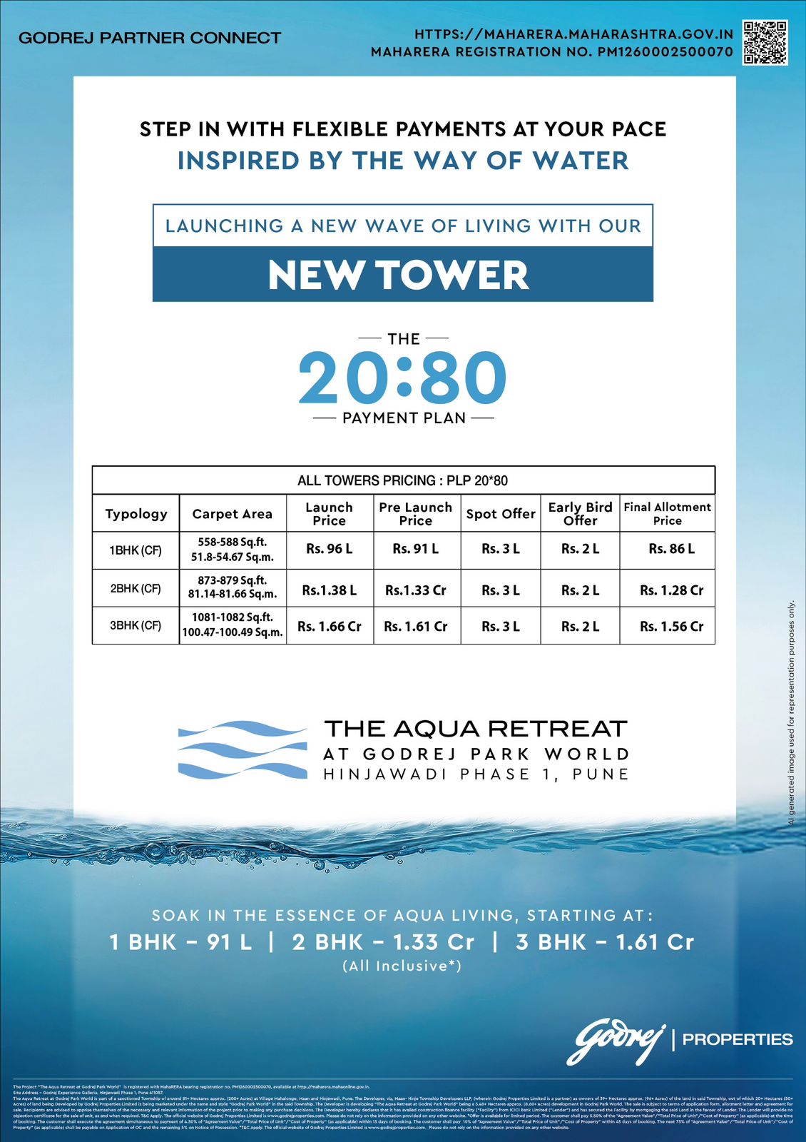 Discover Luxurious Living at The Aqua Retreat by Godrej, Hinjawadi Pune, Starting at 91L Update
