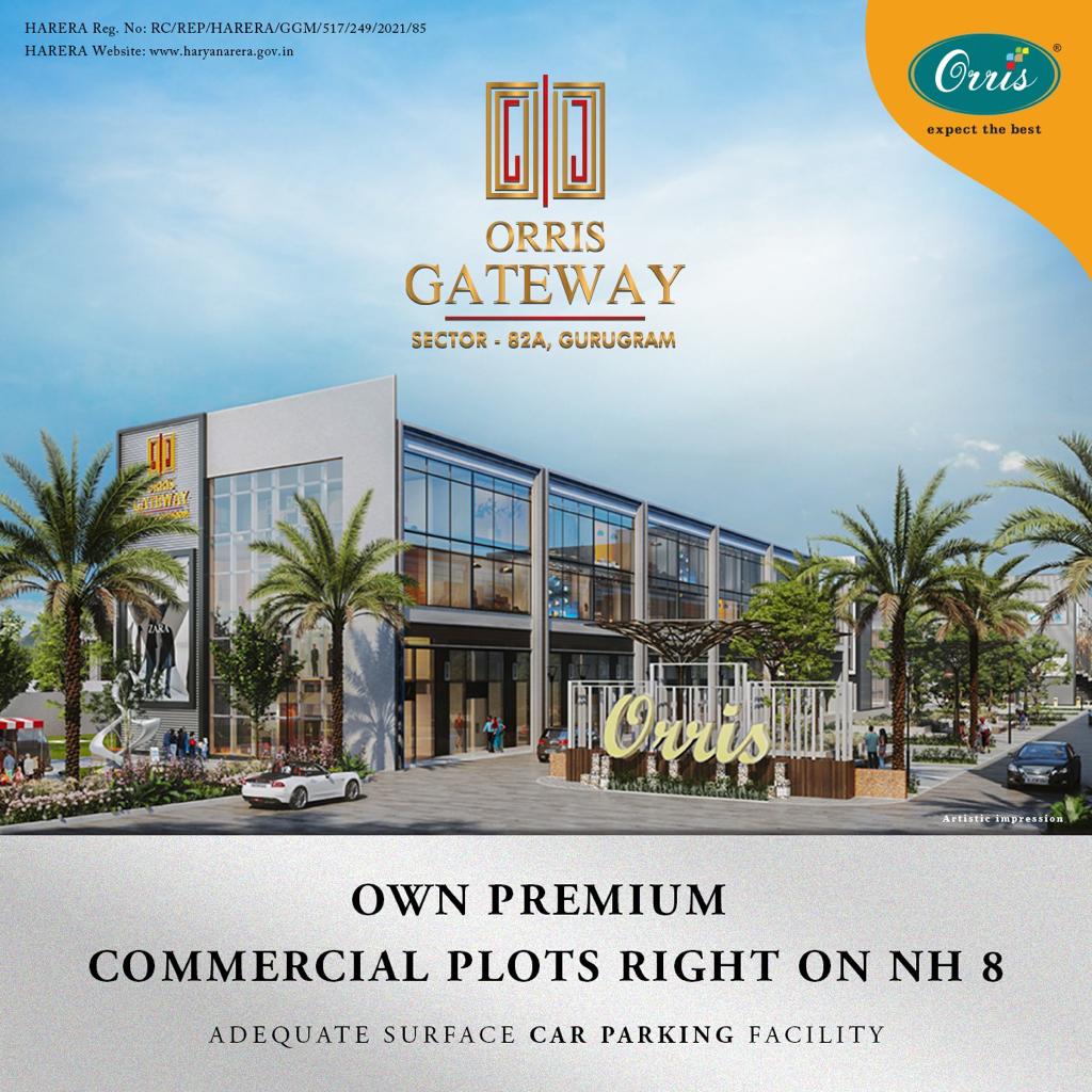 Adequate surface car parkig facility at Orris Gateway in Sector 82A, NH 8, Gurgaon Update
