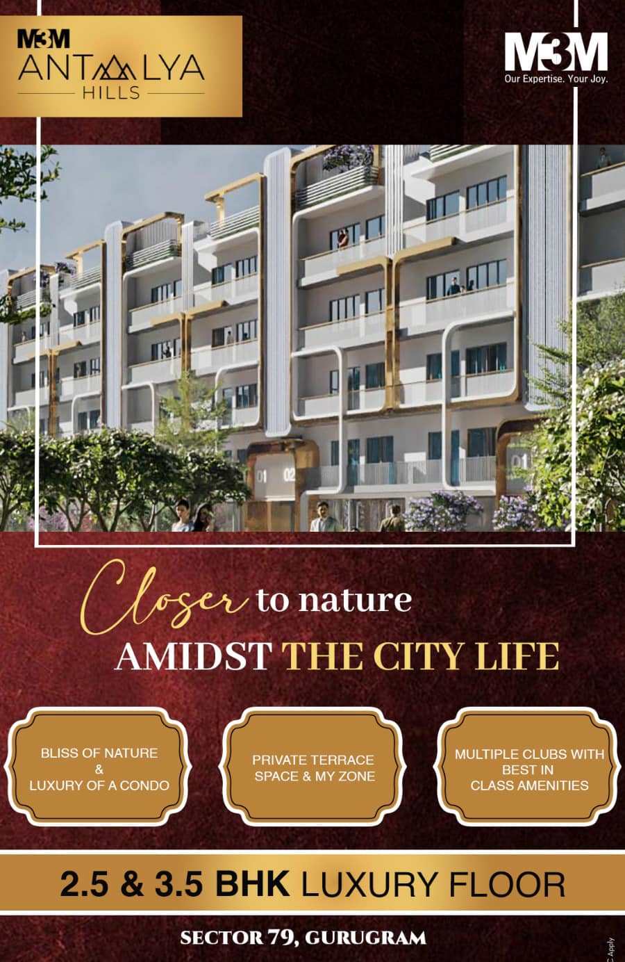Multiple Clubs with the best amenities at M3M Antalya Hills in Sector 79, Gurgaon Update
