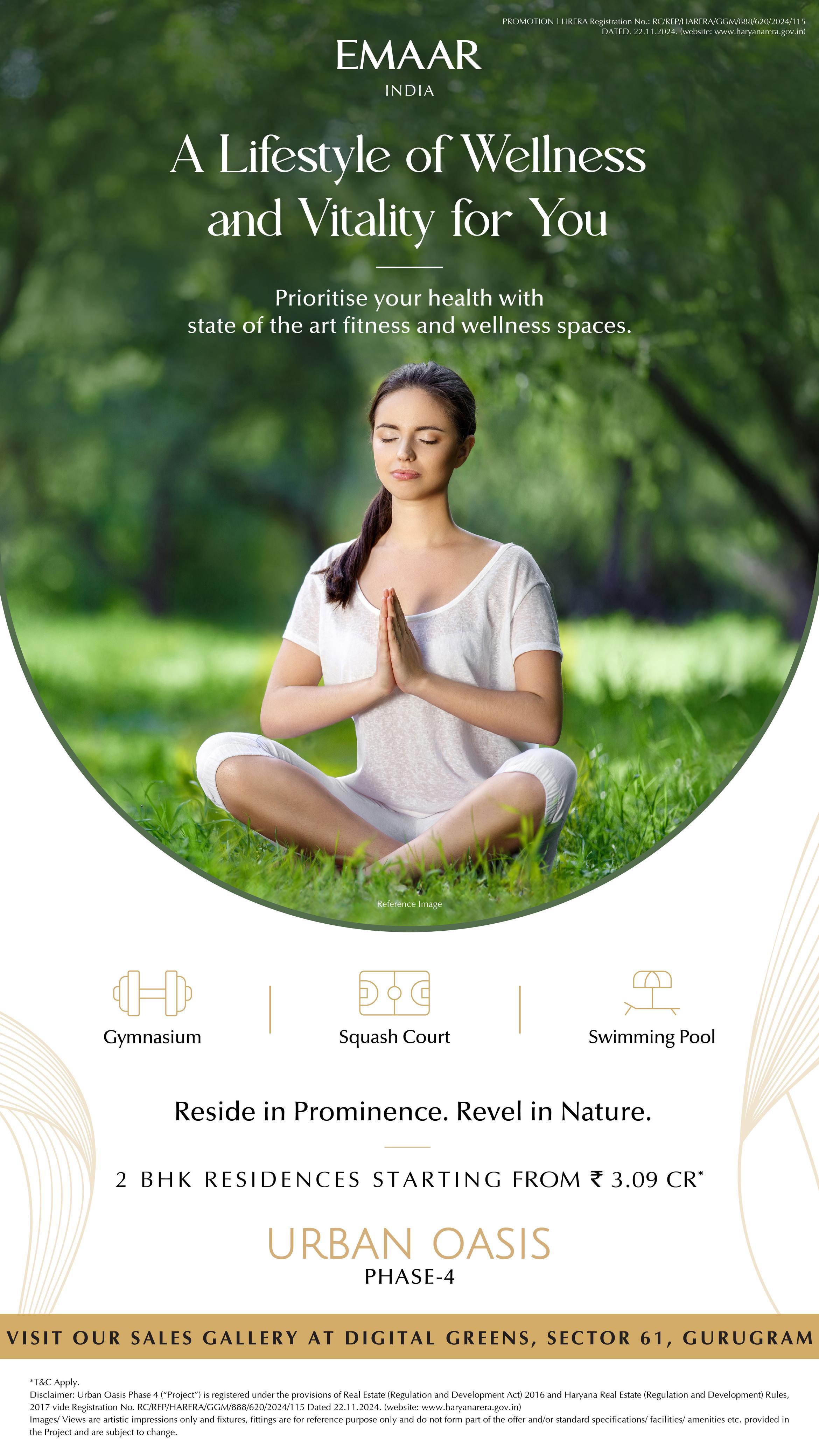 Discover Urban Oasis by Emaar in Gurugram, 2 BHK from ₹3.09 Cr Update