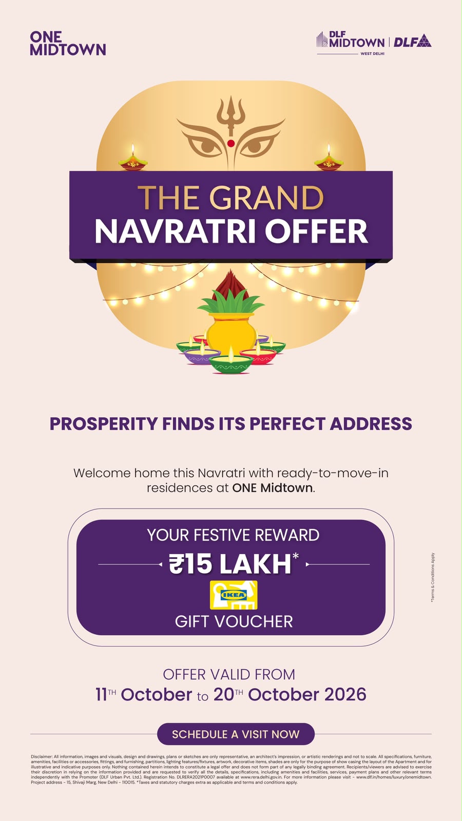 Claim Your ₹15 Lakh Gift Voucher This Navratri! || Unlock The Grand Navratri Offer at ONE Midtown! || Visit ONE Midtown for Festive Rewards!