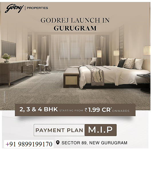 Godrej Properties' Elegant Expansion: Luxury 2, 3 & 4 BHK Homes in Sector 89, Gurugram Update
