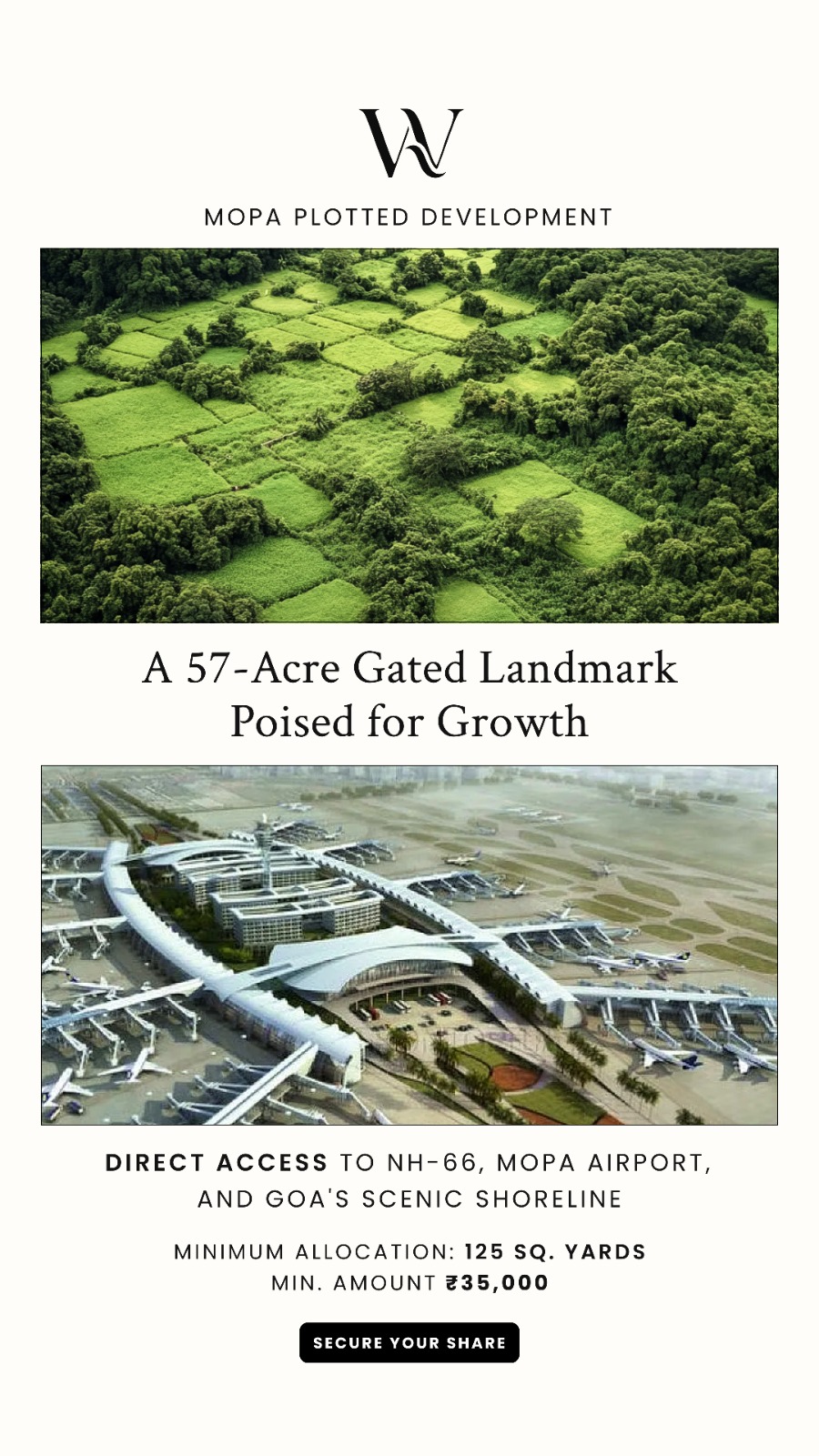 Discover A 57-Acre Gated Landmark, Minimum Allocation 125 Sq Yards, Just ₹35,000, Mopa Plotted Development Update