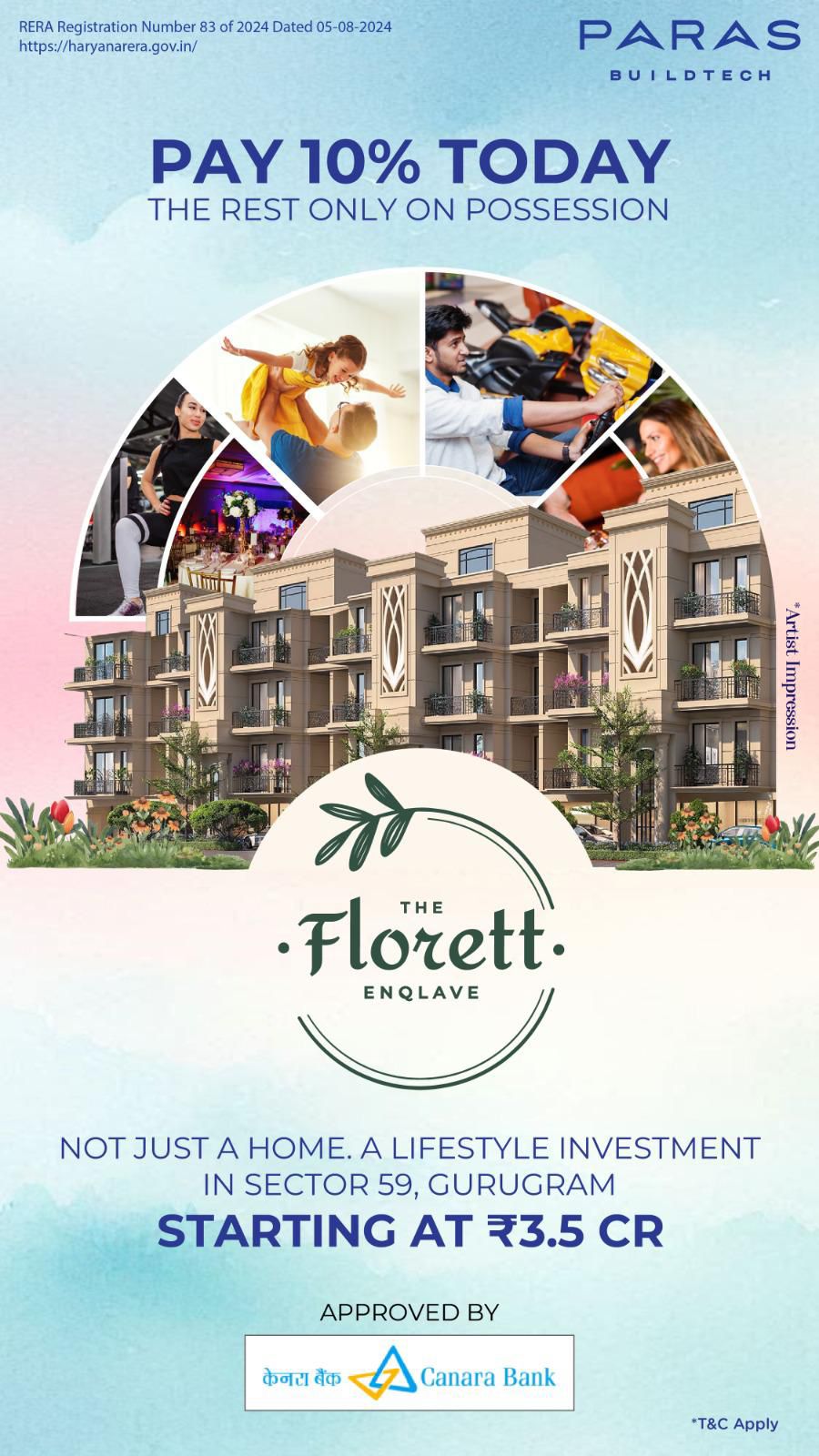 Invest in Your Dream Home, The Florett Enclave by Paras Buildtech, Sector 59, Gurgaon, Starting at ₹3.5 CR Update