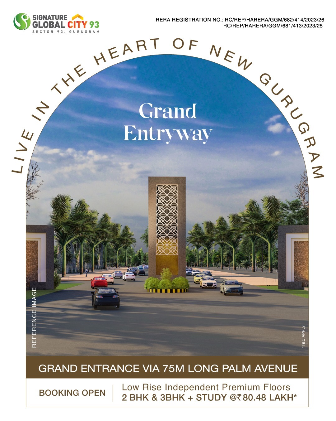 Grand Entrance to reflect your grandeur life at Signature Global City 93, Sector 93, Gurgaon Update