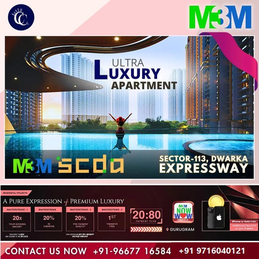 M M SCda Launches Luxury Apartments in Sector-113, Dwarka Expressway Update