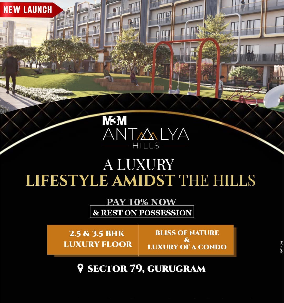Pay just 10% now and rest on possession at M3M Antalya Hills, Gurgaon Update