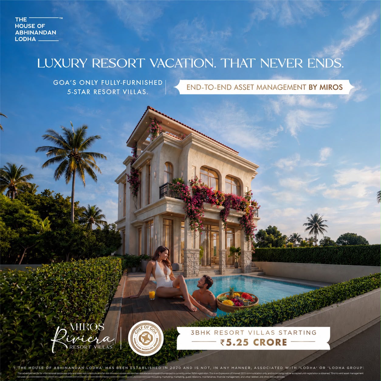 Invest in Miros Riviera Resort Villas, Goa || Own Your Dream Villa with Miros Management || Luxury Villas Starting at ₹5.25 Crore Update