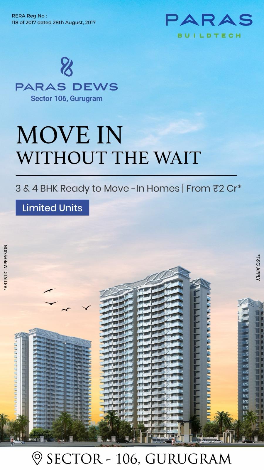 Explore Luxury Living at Paras Dews, Sector 106, Gurugram Update