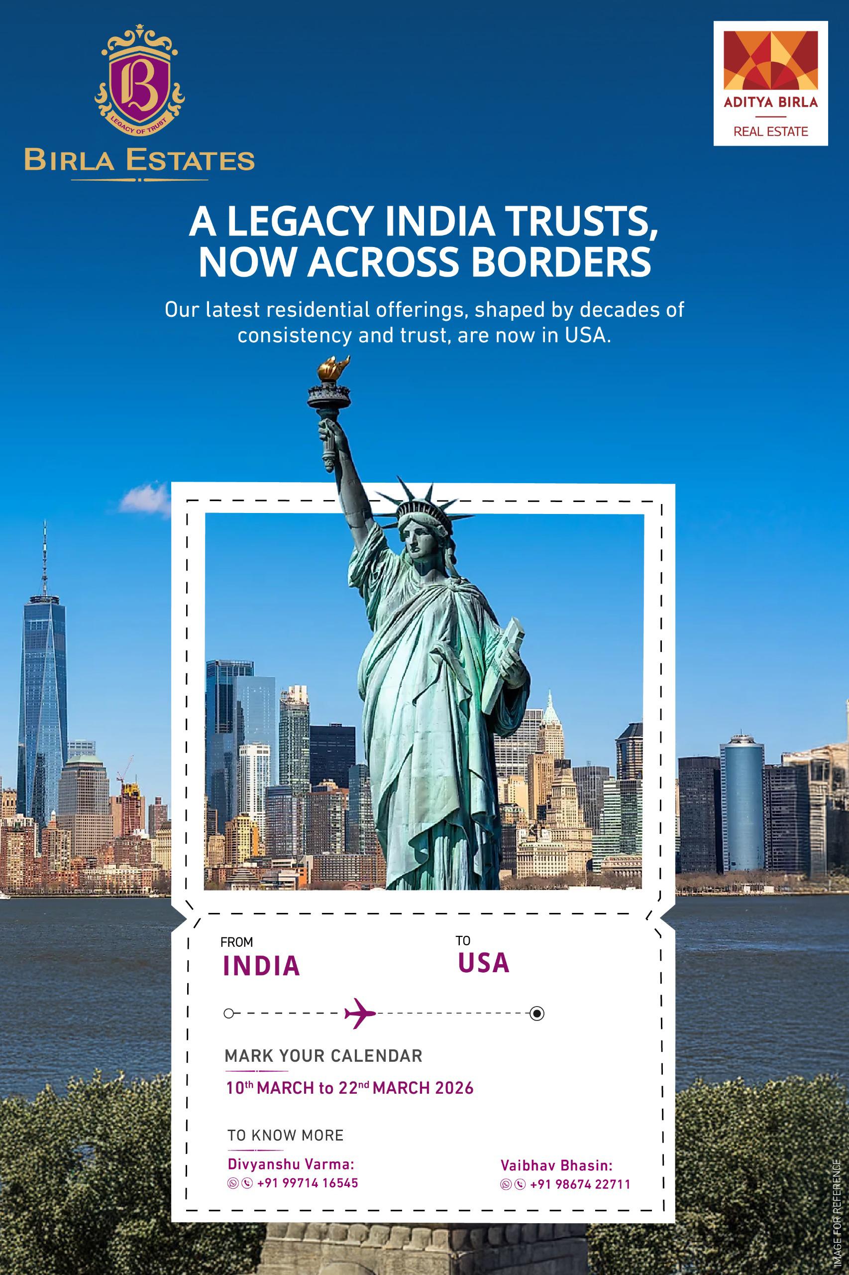 Discover Birla Estates in USA! || Birla Estates Launches in USA! || Experience Birla Arika in the USA! Update