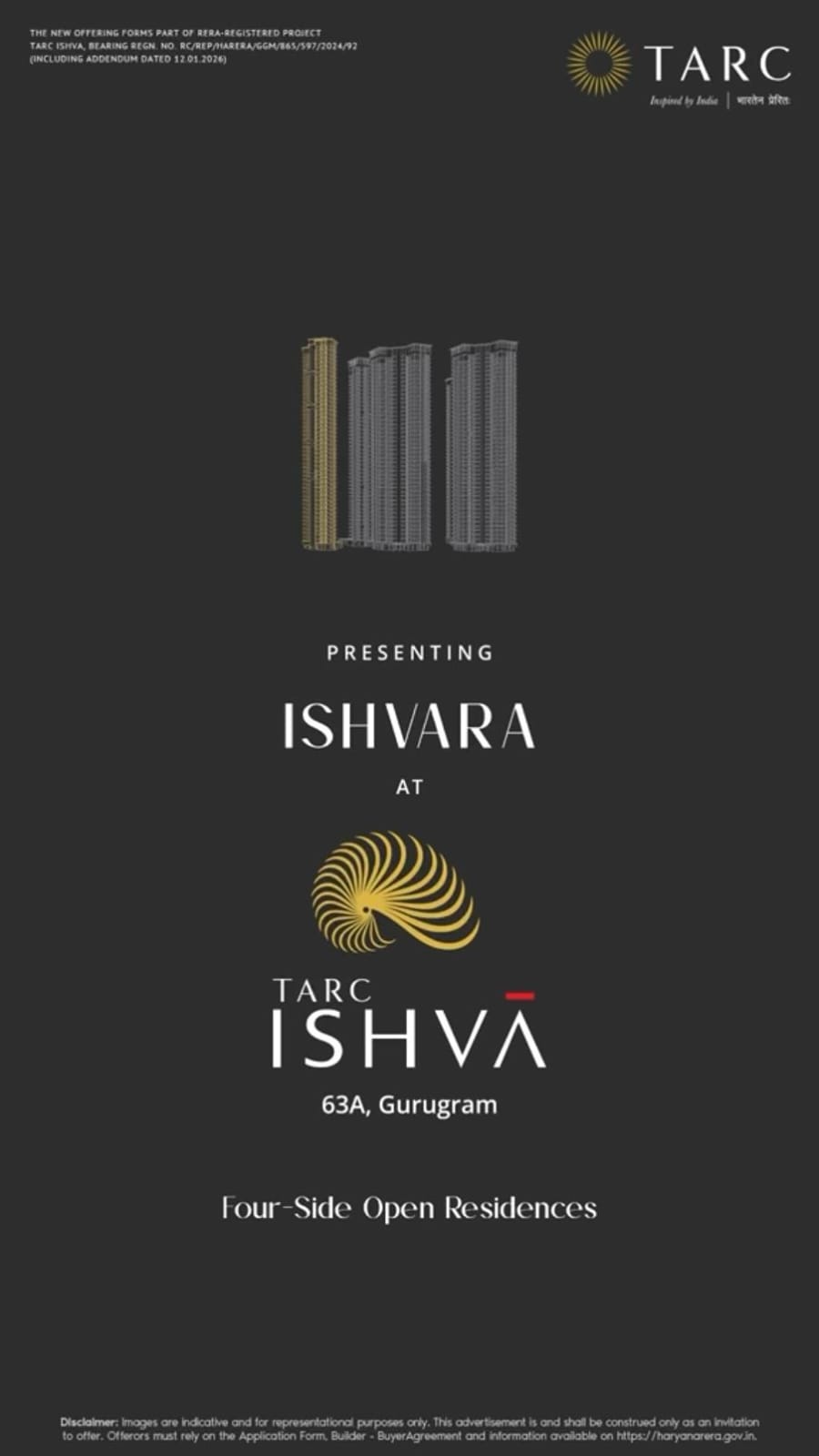 Discover Luxury at TARC Ishva || Introducing TARC Ishvara in Gurugram || Experience Four-Side Open Residences Update